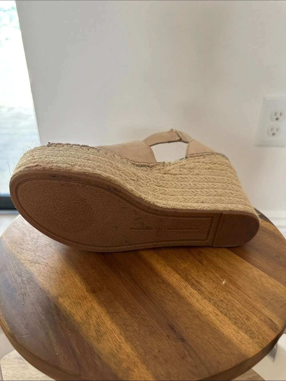 Dolce Vita Tan Suede Espadrille Wedge Sandals